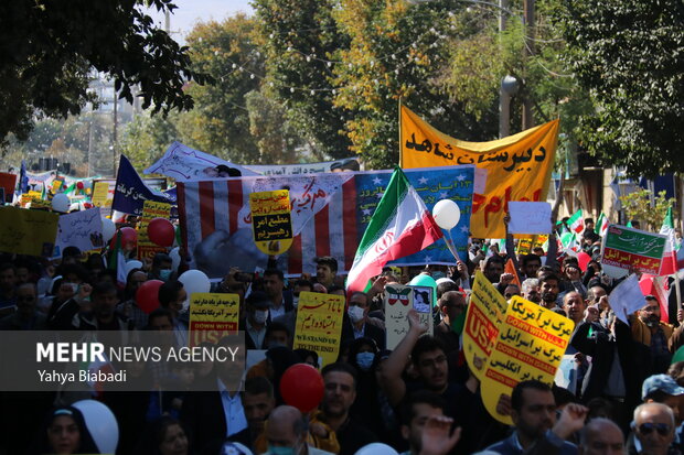 مراسم یوم الله 13 آبان در کرمانشاه