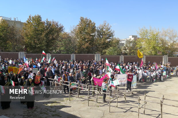 راهپیمایی ۱۳ آبان ۱۴۰۱ - همدان
