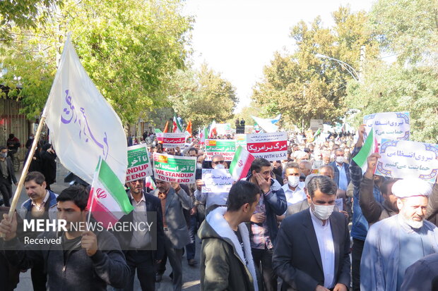 راهپیمایی ۱۳ آبان ۱۴۰۱ - همدان