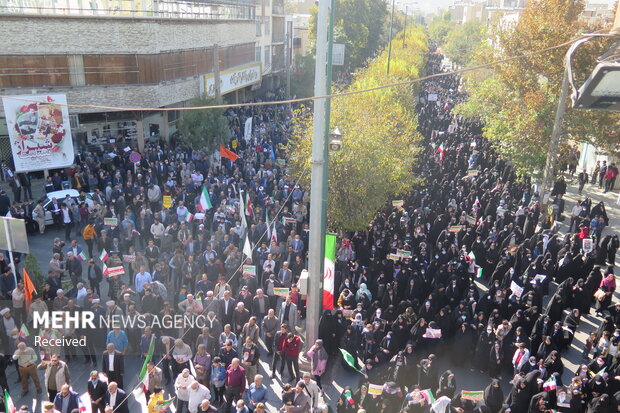 راهپیمایی ۱۳ آبان ۱۴۰۱ - همدان