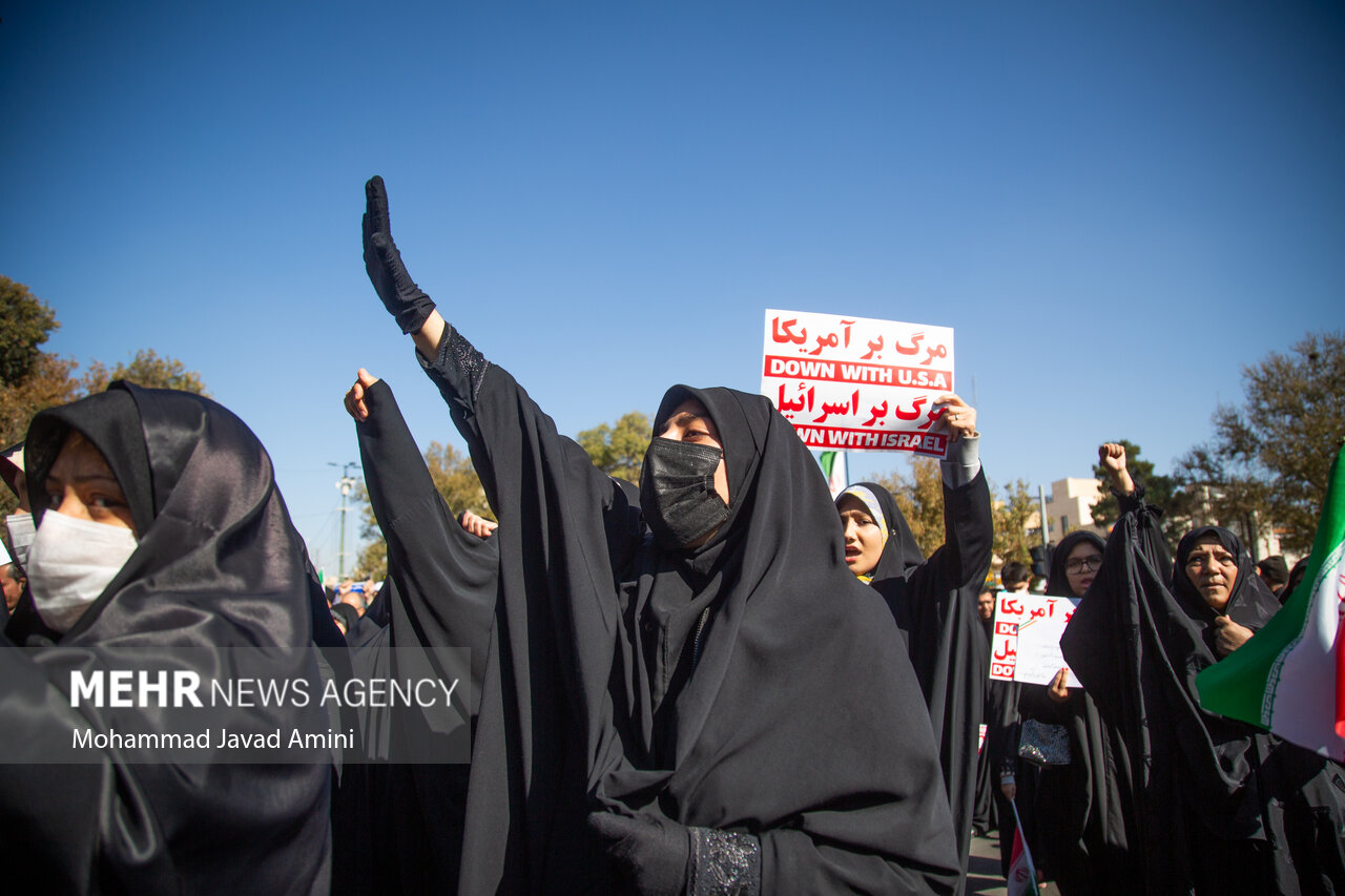 برگزاری راهپیمایی ۱۳ آبان/خط و نشان مردم تهران برای صهیونیست ها