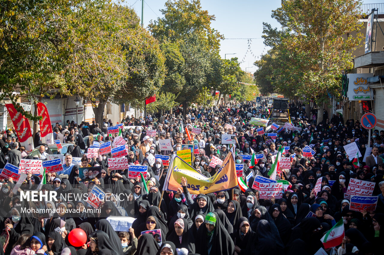 برگزاری راهپیمایی ۱۳ آبان/خط و نشان مردم تهران برای صهیونیست ها