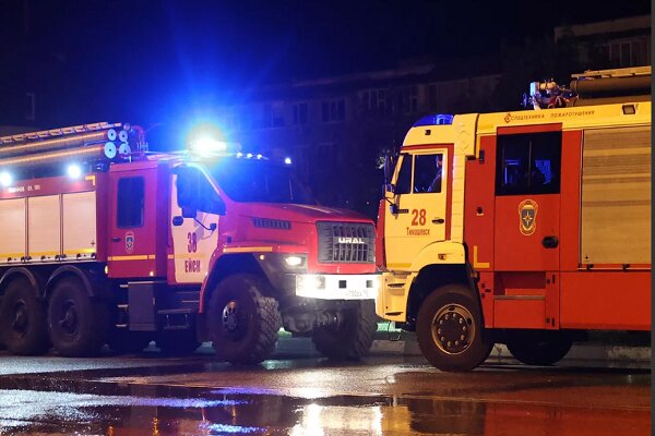 آتش‌سوزی در روسیه/ ۱۵ نفر کشته شدند+ فیلم