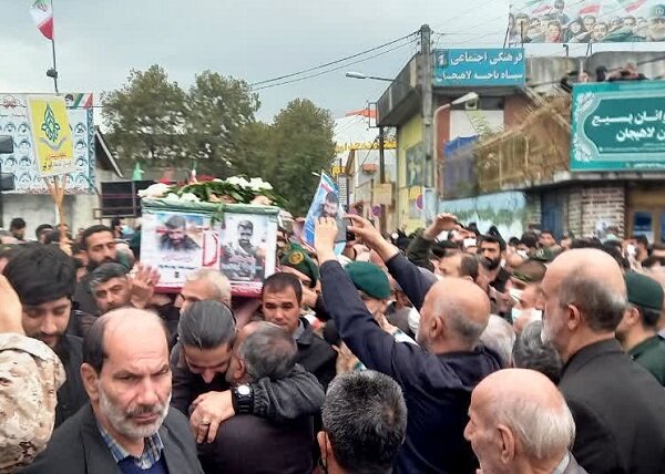 مراسم تشییع پیکر شهید «حمید پورنوروز» در لاهیجان آغاز شد