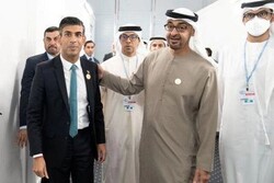 دیدار نخست وزیر انگلیس و رئیس امارات در حاشیه نشست شرم الشیخ