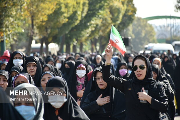 مراسم وداع و تشییع پیکر مطهر شهید مدافع وطن سجاد فراهانی