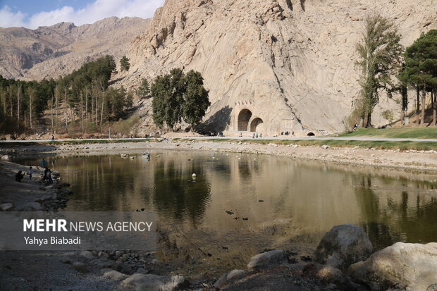 شوک خشک شدن دریاچه تاریخی طاق بستان