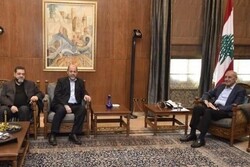 دیدار هیئت حماس با رئیس پارلمان لبنان در بیروت
