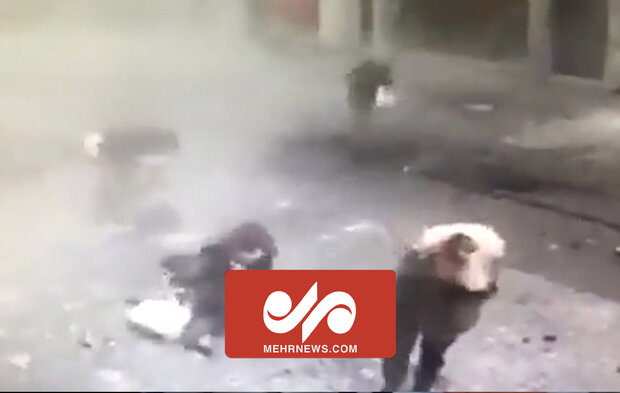 تصاویر دوربین مداربسته از لحظه انفجار در مرکز «استانبول»