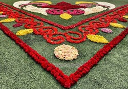 Gigantic flower carpet to be unveiled in Mahallat