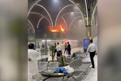 فرودگاه بغداد طعمه حریق شد