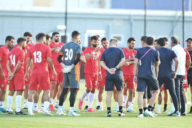تصاویری از تمرین تیم ملی ایران پیش از بازی با تونس