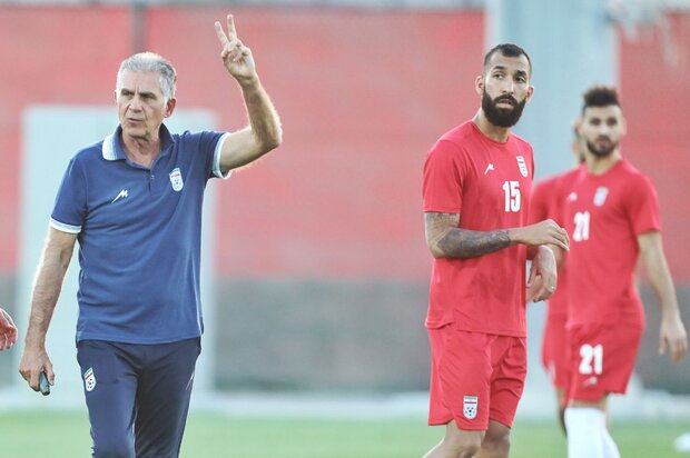 تصاویری از تمرین تیم ملی ایران پیش از بازی با تونس