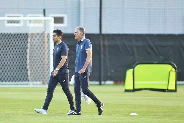 تصاویری از تمرین تیم ملی ایران پیش از بازی با تونس