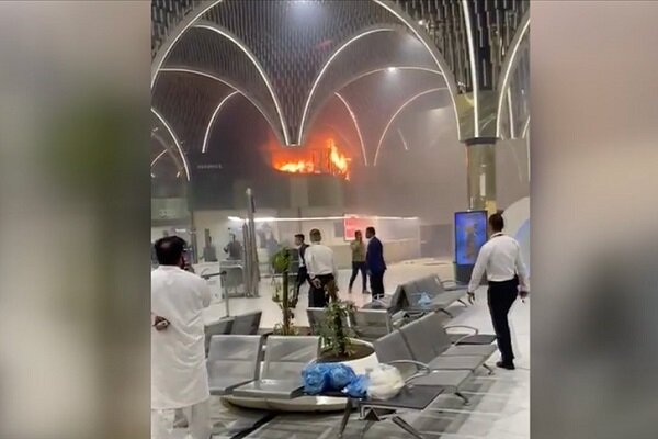 فرودگاه بغداد طعمه حریق شد