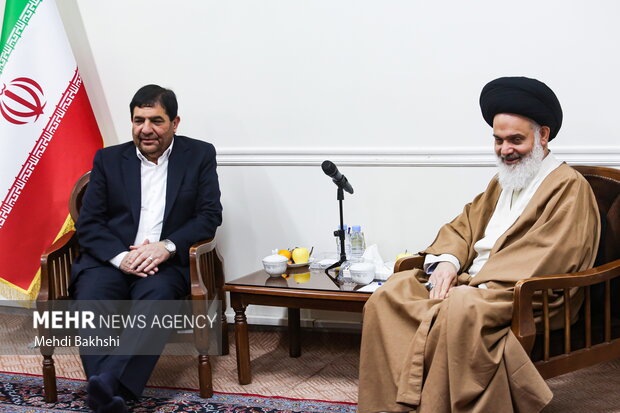 دیدار معاون اول رئیس جمهور با مراجع و علمای قم 13