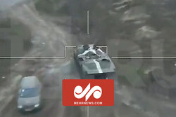 VIDEO: Russia drone targets Israel armored vehicle in Ukraine