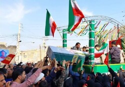 پیکر شهید «رضا آذربار» در زادگاهش آرام گرفت