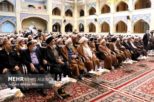مراسم تکریم و معارفه مدیر حوزه علمیه خراسان