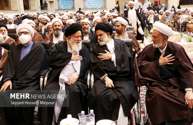 مراسم تکریم و معارفه مدیر حوزه علمیه خراسان