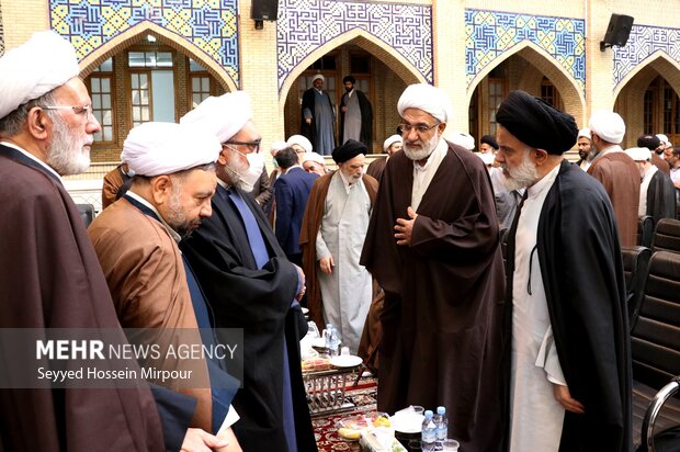 مراسم تکریم و معارفه مدیر حوزه علمیه خراسان