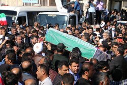 Funeral in Izeh for Wednesday's terrorist attack