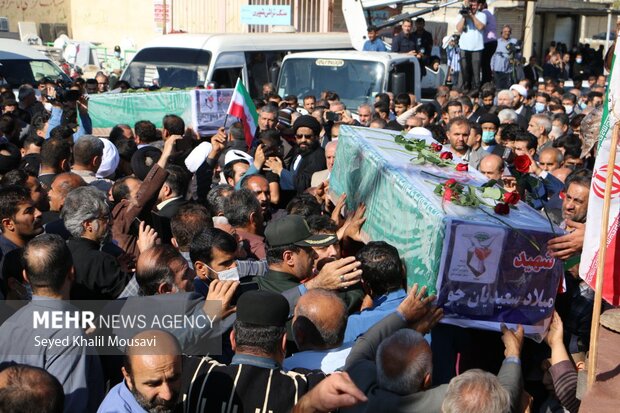 Funeral in Izeh for Wednesday's terrorist attack