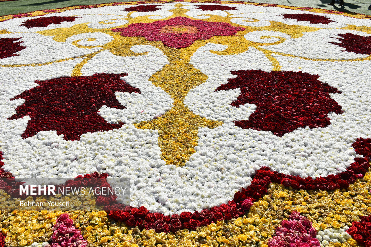 Mehr News Agency - Largest flower carpet of ME in central Iran