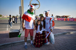 Sidelines of Iran-England match in 2022 World Cup