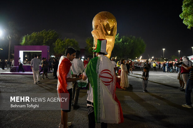 Sideline's of Iran-England match in 2022 World Cup
