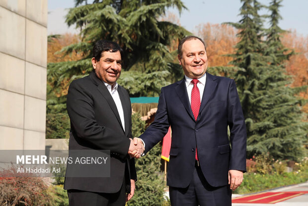 Iran's VP welcomes Belarusian PM