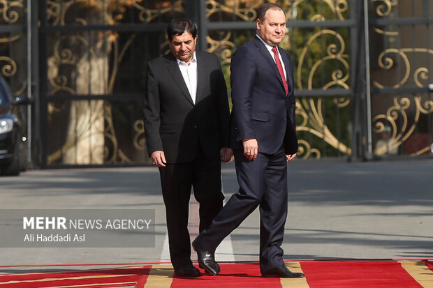 Iran's VP welcomes Belarusian PM