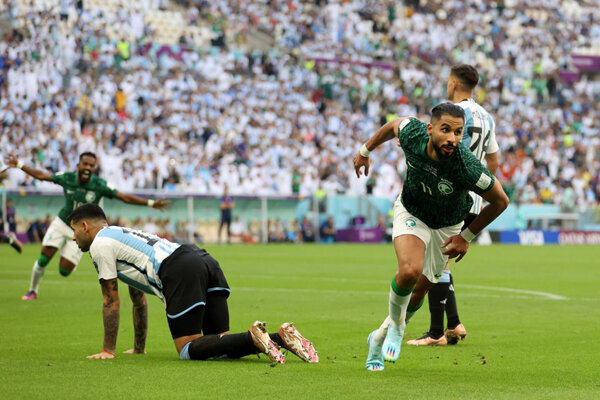 اولین شگفتی جام جهانی رقم خورد/ مسی و آرژانتین مغلوب عربستان شدند