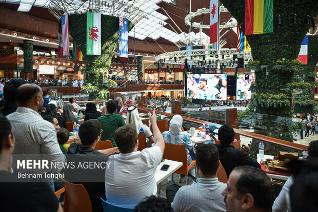 Gathering of Argentina, Saudi Arabia fans in DohaC