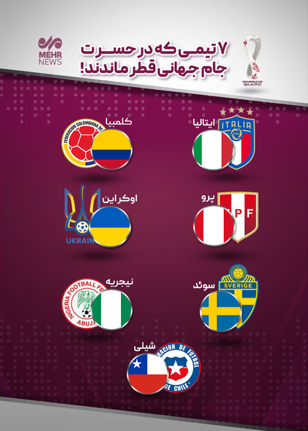 هفت تیمی که در حسرت جام جهانی قطر ماندند