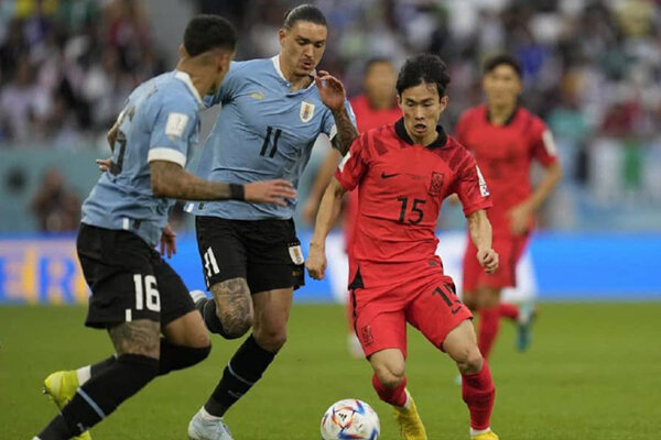 توقف اروگوئه مقابل نماینده آسیا/ کره‌جنوبی هم امتیاز گرفت