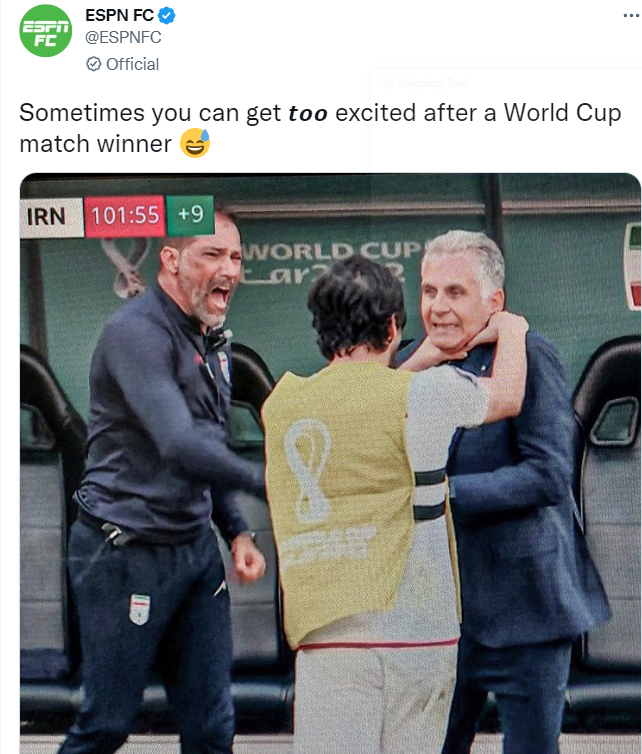 کنایه ESPN به حرکت عجیب سردار آزمون مقابل کیروش