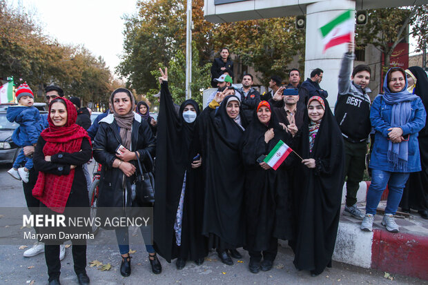 شادی مردم بجنورد پس از پیروزی ایران مقابل ولز