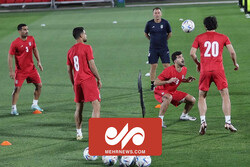 گزارش خبرنگار مهر از تمرین تیم ملی فوتبال کشورمان در کمپ الریان