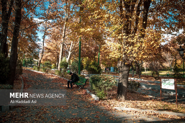 Picturesque autumn in Tehran
