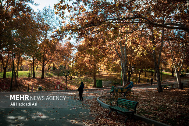 Picturesque autumn in Tehran
