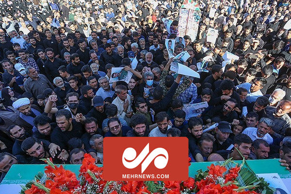 مراسم تشییع شهید مدافع حرم سرهنگ داوود جعفری در شیراز