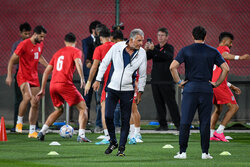 Training session of Team Melli before Tue. match