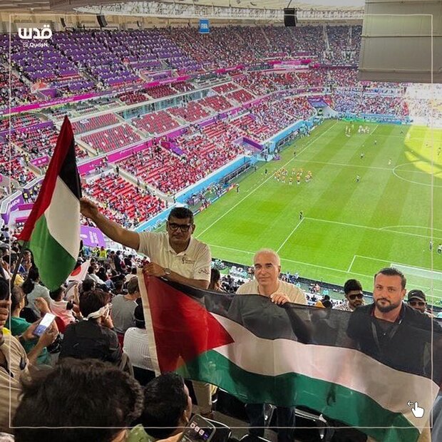 حضور پر رنگ فلسطین در جام جهانی ۲۰۲۲ به روایت تصاویر
