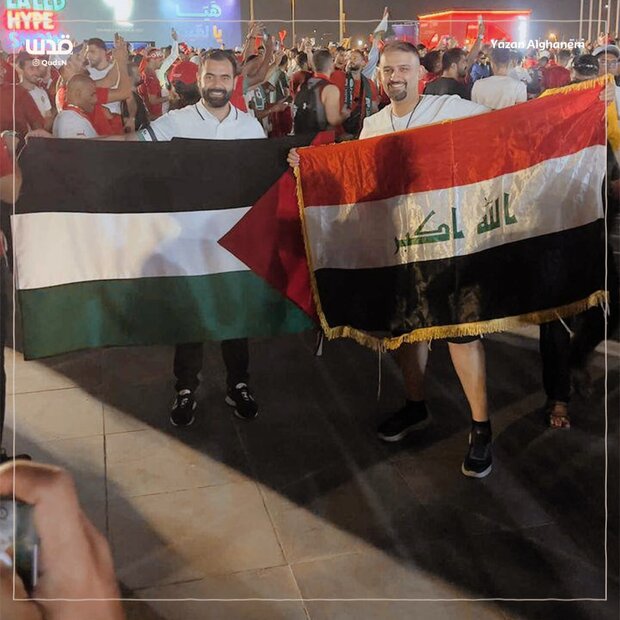 حضور پر رنگ فلسطین در جام جهانی ۲۰۲۲ به روایت تصاویر