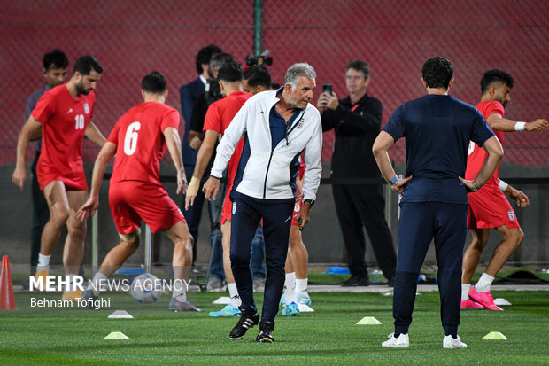 Training session of Team Melli before Tue. match