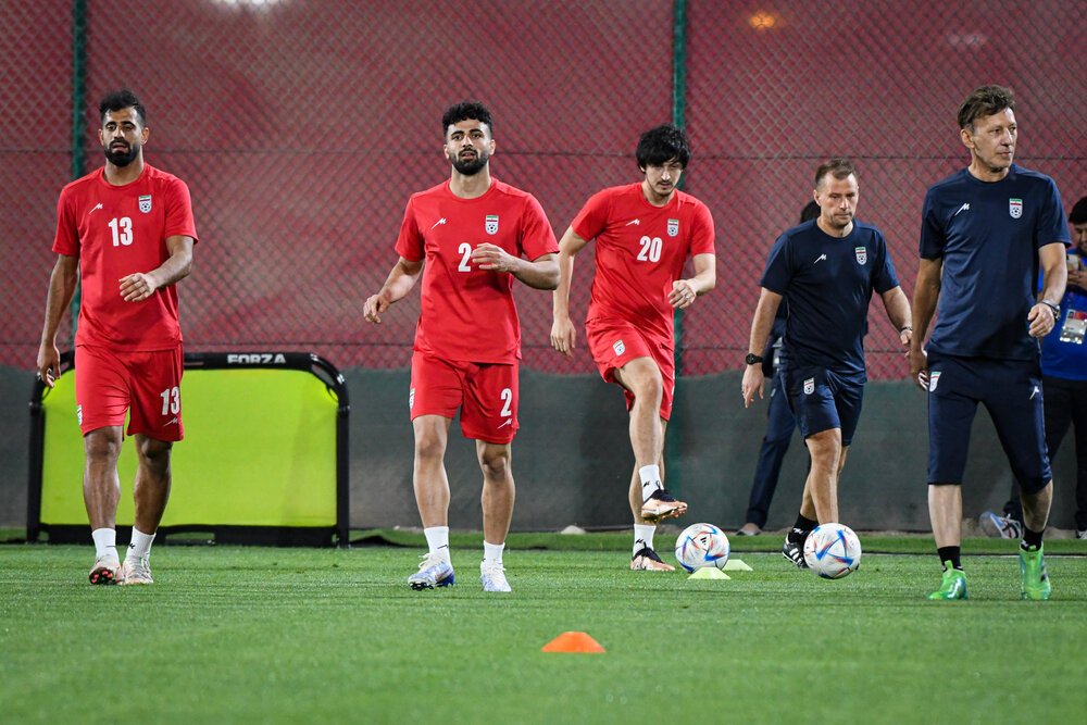 آخرین تمرین تیم ملی فوتبال ایران