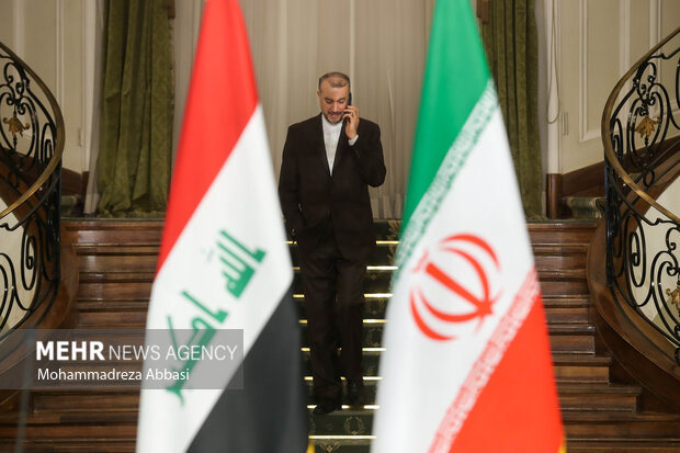 حسین امیرعبداللهیان وزیر امور خارجه در مراسم استقبال رسمی رئیس جمهور از نخست وزیر عراق حضور دارد