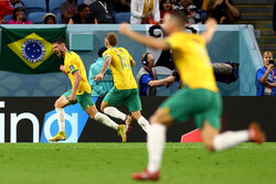Australia shock Denmark to qualify for next World Cup stage