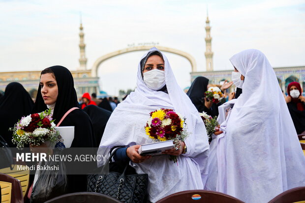 رزمایش اهدای 600 سری جهیزیه به نوعروسان در مسجد مقدس جمکران